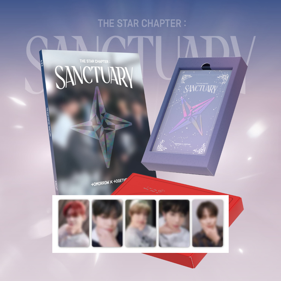 TXT The Star Chapter: SANCTUARY Third Pre-order with DEAR MY MUSE Gift (Photocard Sorting) UK Kpop Shop Free Shipping TOMORROW X TOGETHER POB