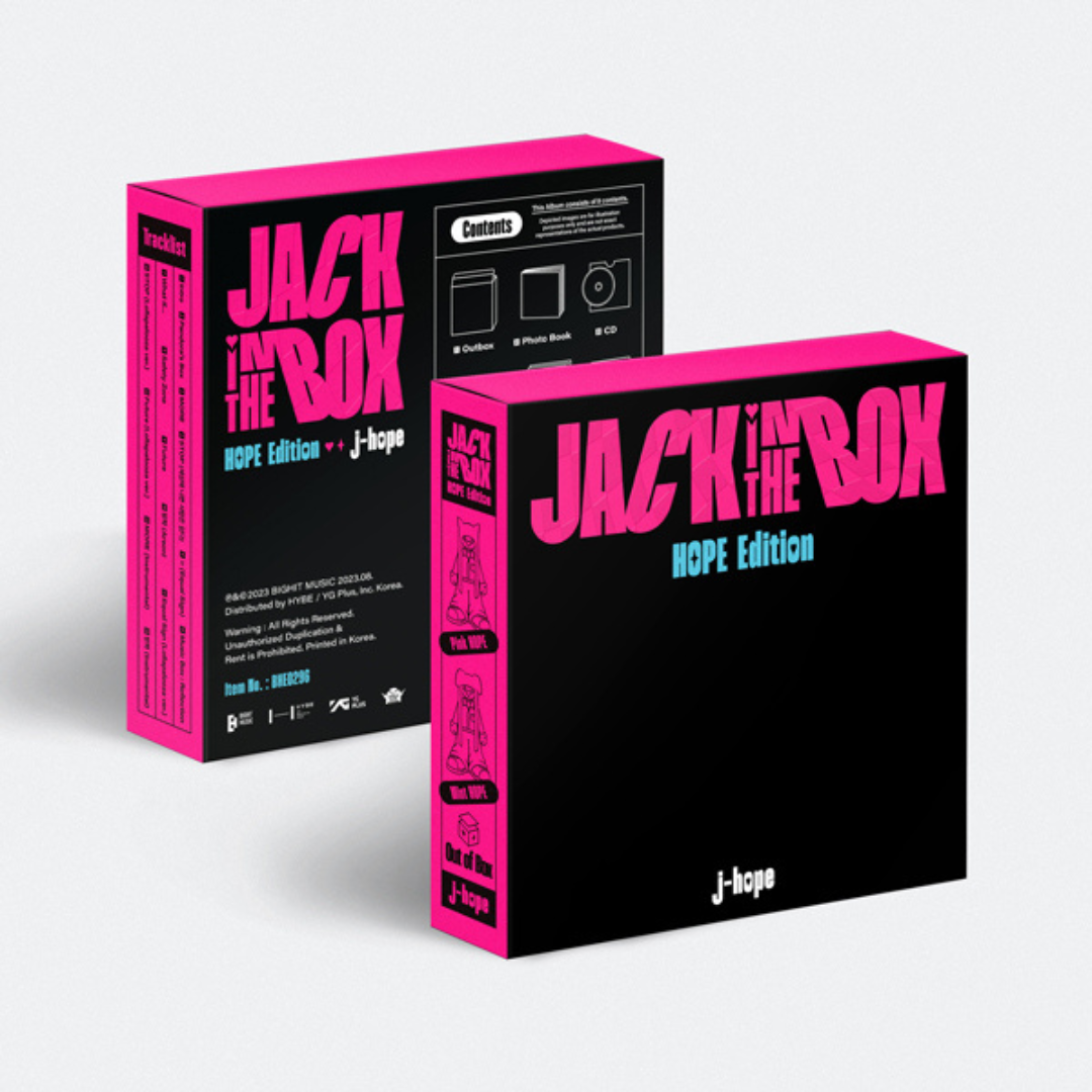 UK Free Shipping for K-Pop & BTS albums. j-hope (BTS) Jack In The Box (HOPE Edition) with Weverse Early Bird Pre-order Special Gift. We sell official photocards for kpop collectors and new stans in the fandom. Chuchucherry is the best website to shop the genre selling Sanrio and BT21 plushies.