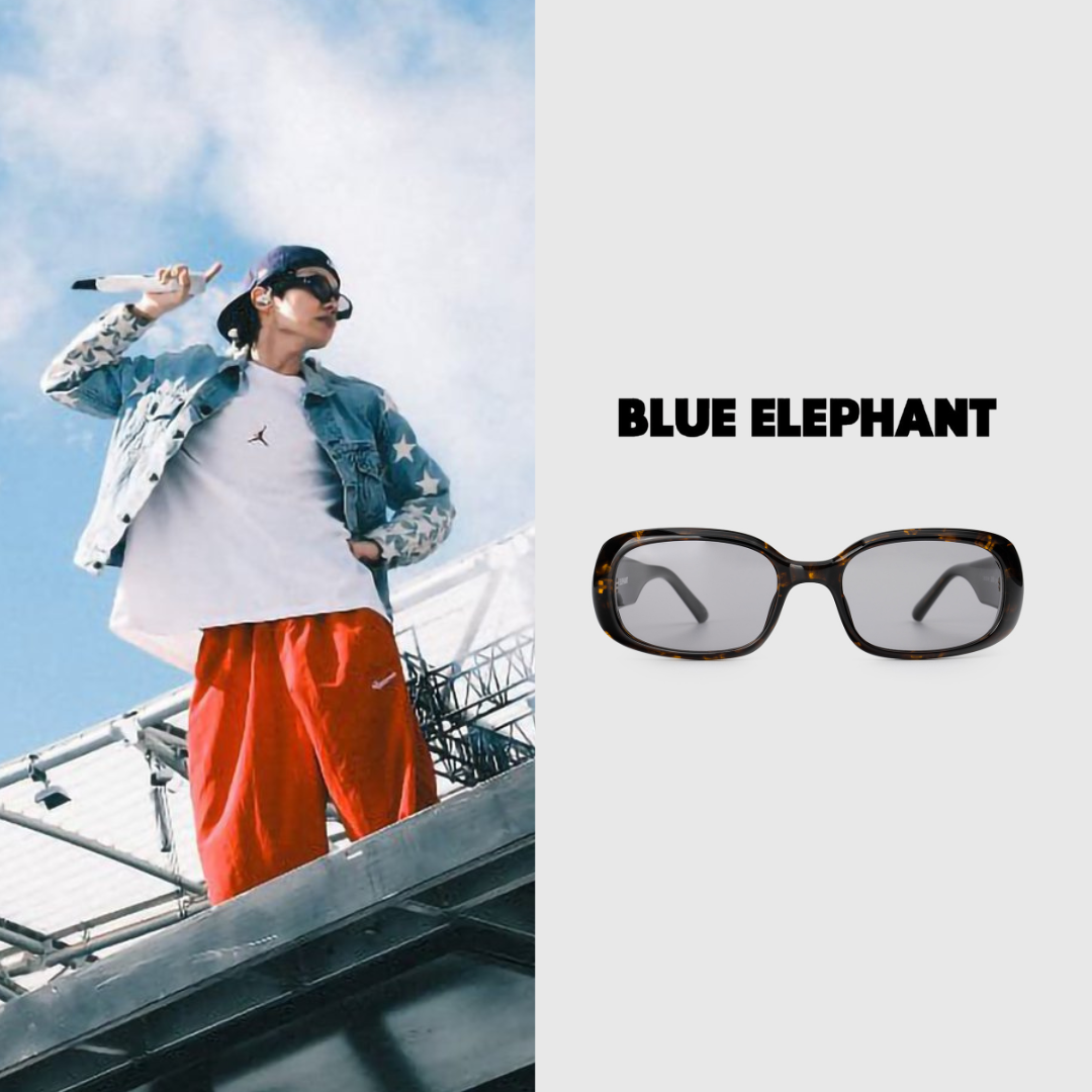 BTS j-hope Blue Elephant Sunglasses Frames UK Kpop Shop Official Merch