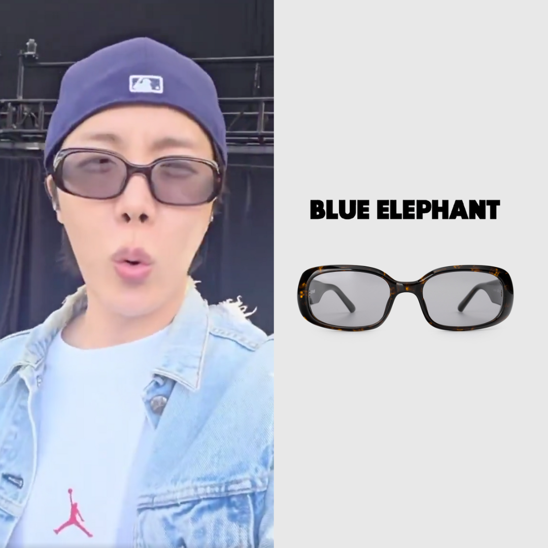 BTS j-hope Blue Elephant Sunglasses Frames UK Kpop Shop Official Merch