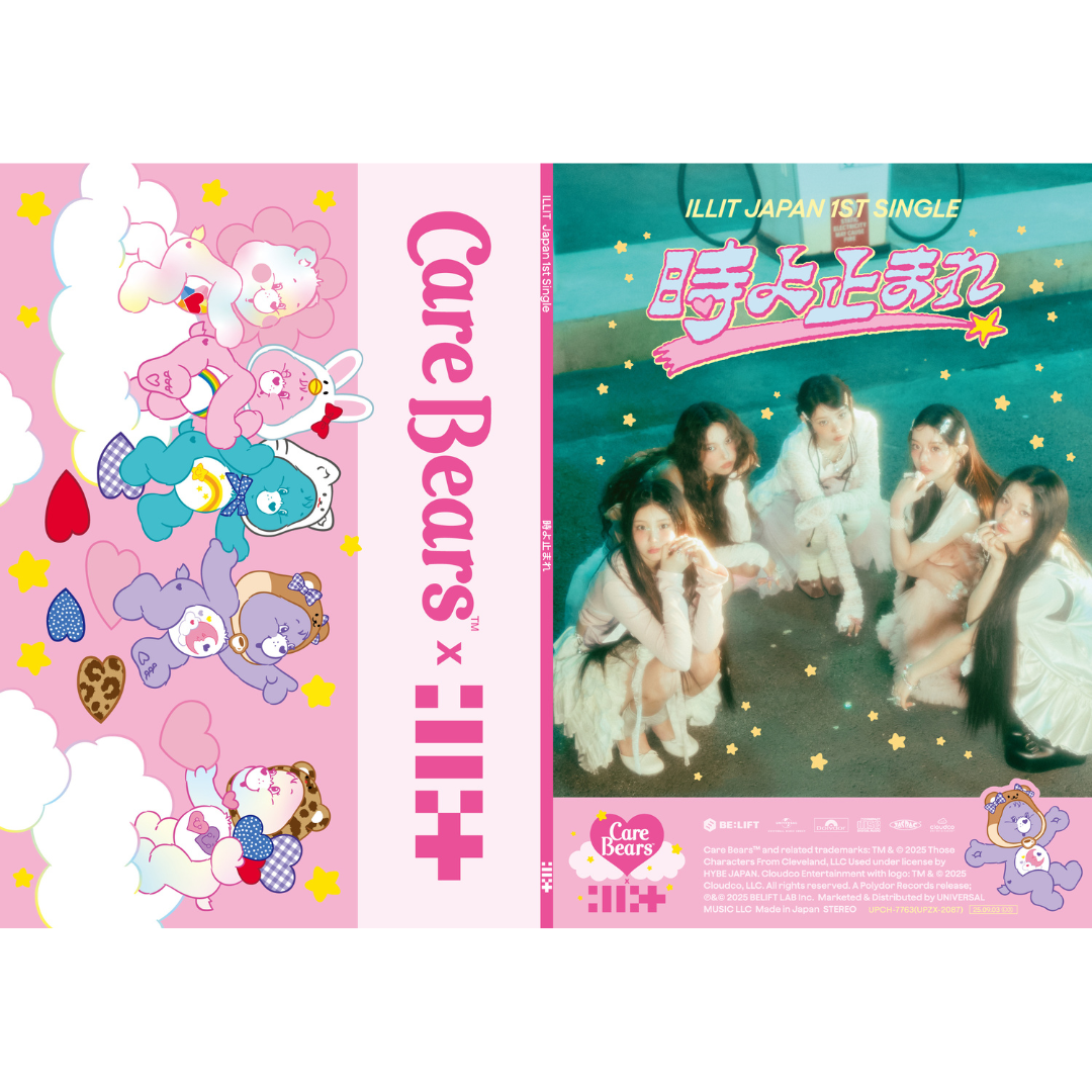 ILLIT Stop Time Care Bears Japan CD Pre-order with POB | UK Kpop Shop UK Free shipping chuchucherry