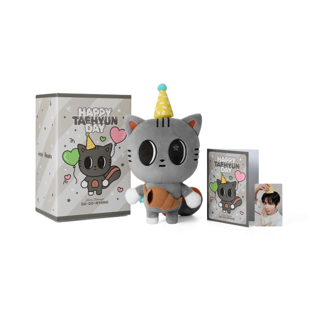 TXT PPULBATU TAEHYUN DA-GO-NYANG Plush Set and Photocard UK Kpop TXT PPULBATU TAEHYUN DA-GO-NYANG Plush Set and Photocard UK Kpop