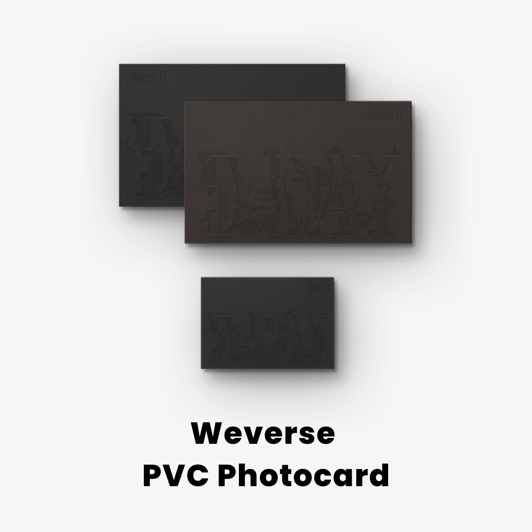 SUGA D-DAY Agust D Weverse PVC Gift | UK Free Shipping | Kpop Shop