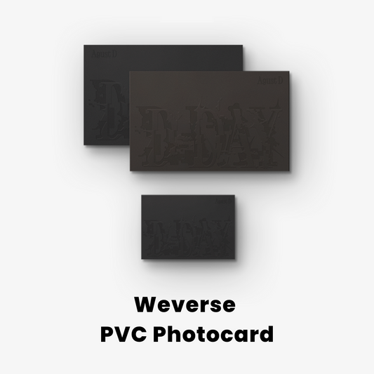SUGA D-DAY Agust D Weverse PVC Gift | UK Free Shipping | Kpop Shop