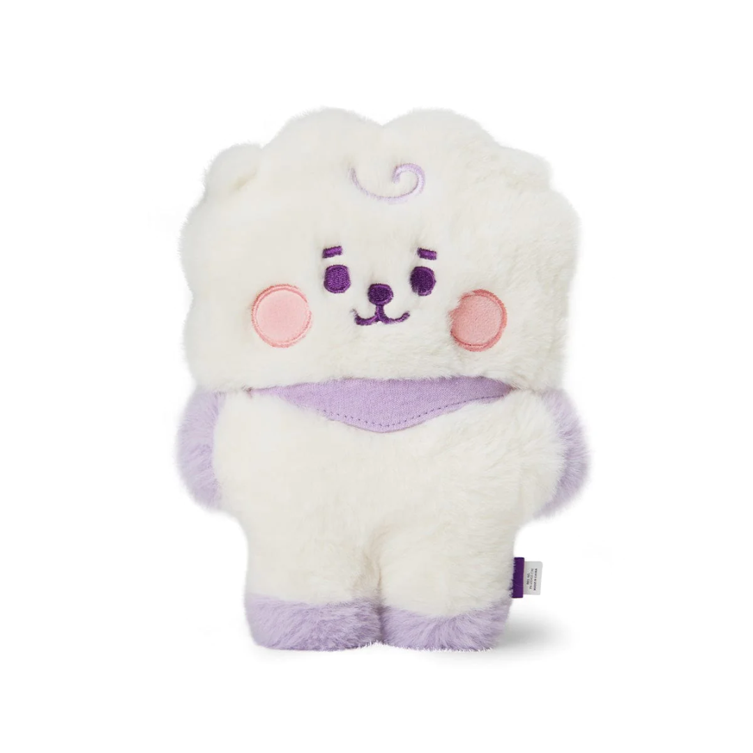 BT21 BABY RJ FLAT FUR STANDING DOLL PURPLE HEART EDITION