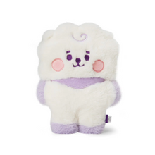 Load image into Gallery viewer, BT21 BABY RJ FLAT FUR STANDING DOLL PURPLE HEART EDITION
