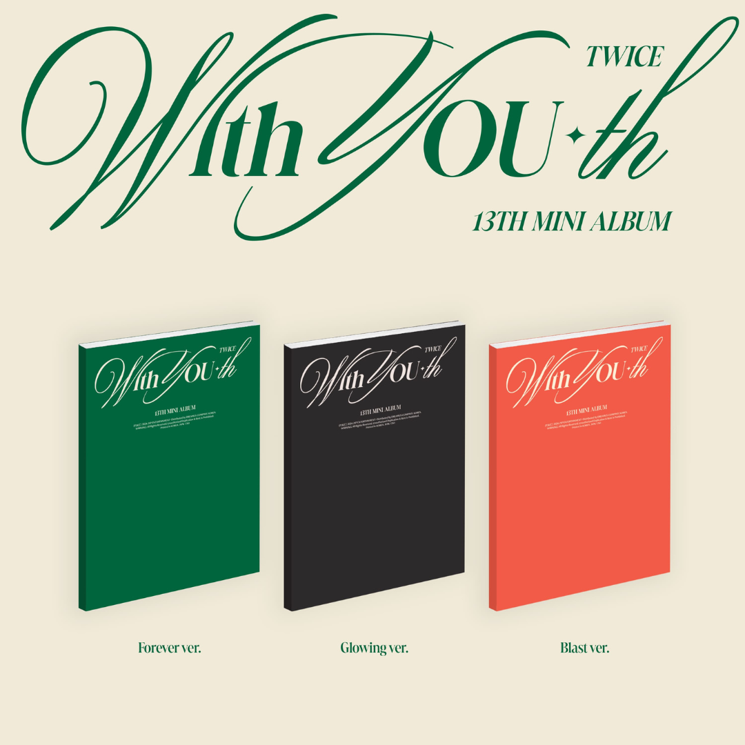 TWICE "With YOU-th" Pre-order (includes MUSICPLANT Photocard & POB) UK KPOP SHOP