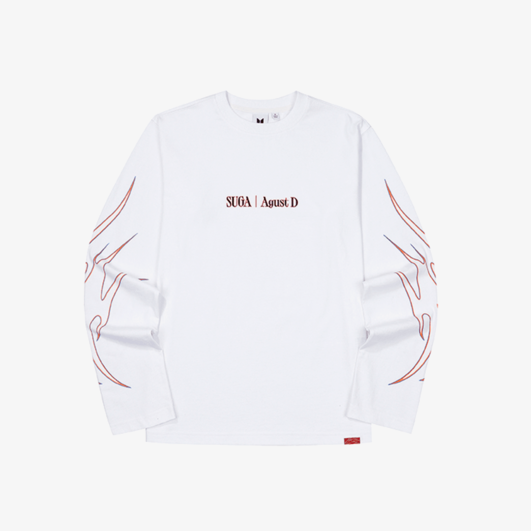 SUGA │ Agust D TOUR ‘D-DAY’ Long Sleeve T-Shirt (white) S