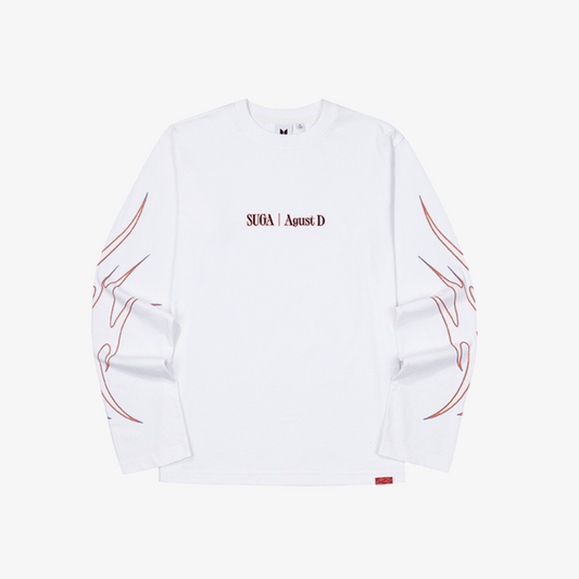 SUGA │ Agust D TOUR ‘D-DAY’ Long Sleeve T-Shirt (white) S