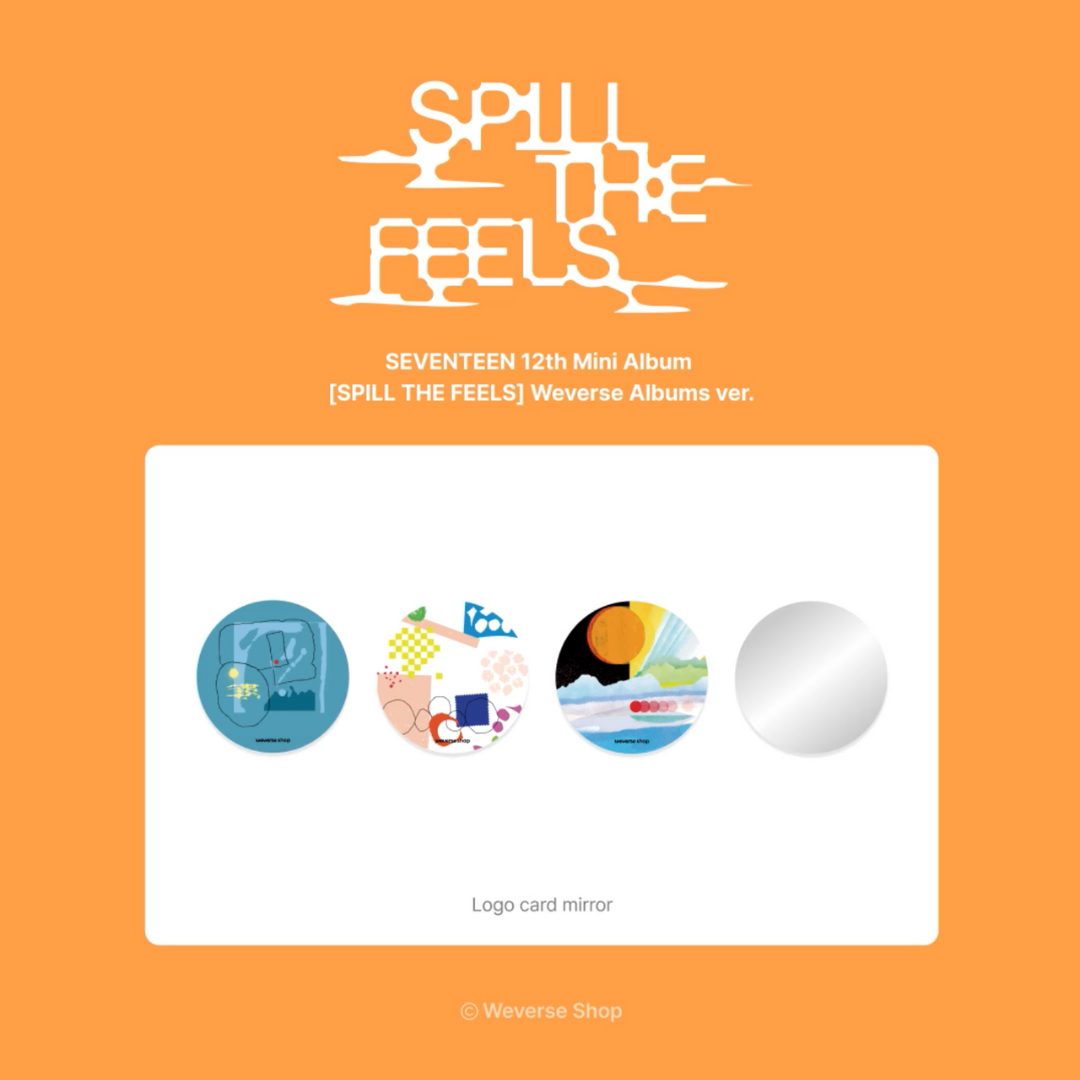 SEVENTEEN 12th Mini Album SPILL THE FEELS (Weverse Albums ver.) Pre-order with Weverse Gift