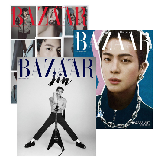 Jin (BTS) Harper's BAZAAR Korea Magazine September 2024 Issue Editio Volume UK Kpop Shop Europe