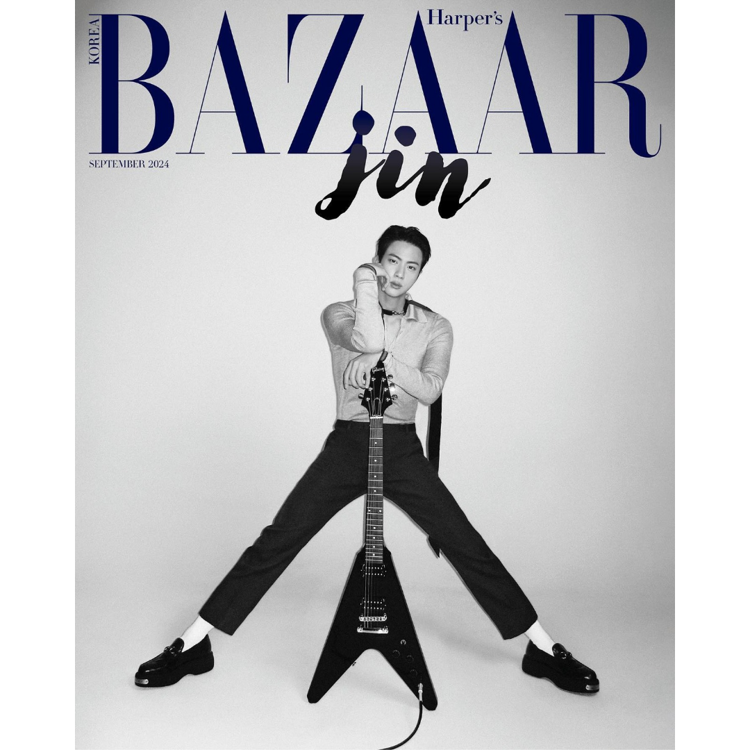 Jin (BTS) Harper's BAZAAR Korea Magazine September 2024 Issue Editio Volume UK Kpop Shop Europe