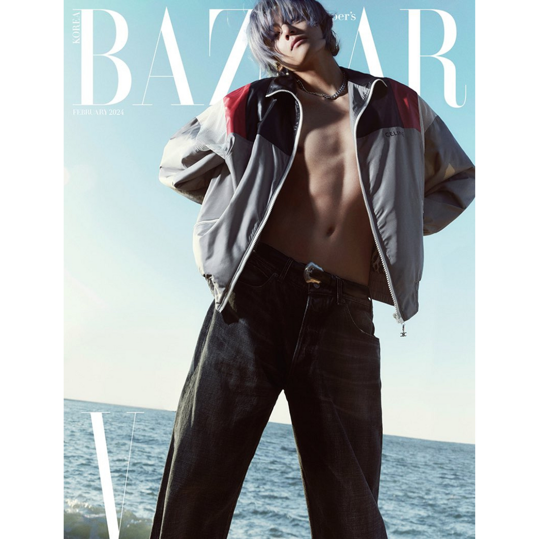 BTS V Harper's BAZAAR Korea Magazine February 2024 Issue