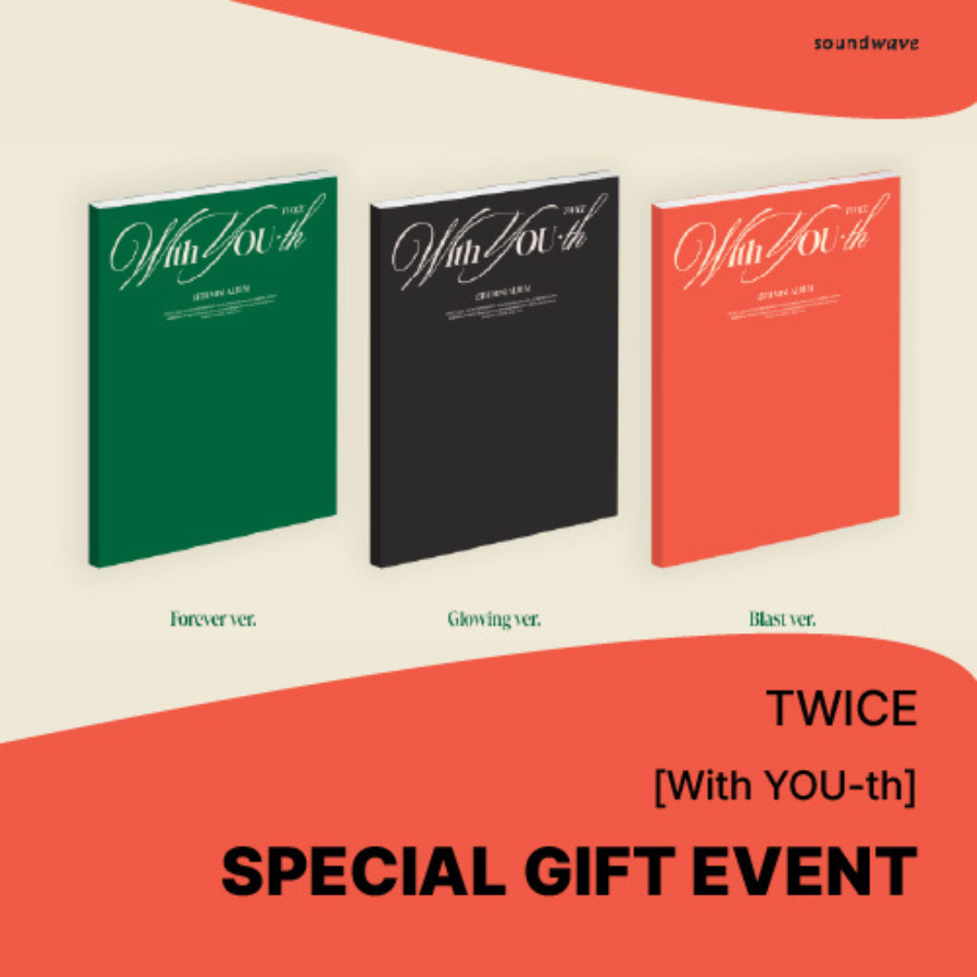 TWICE "With YOU-th" (includes SOUNDWAVE Photocard & Pre-order Benefit)