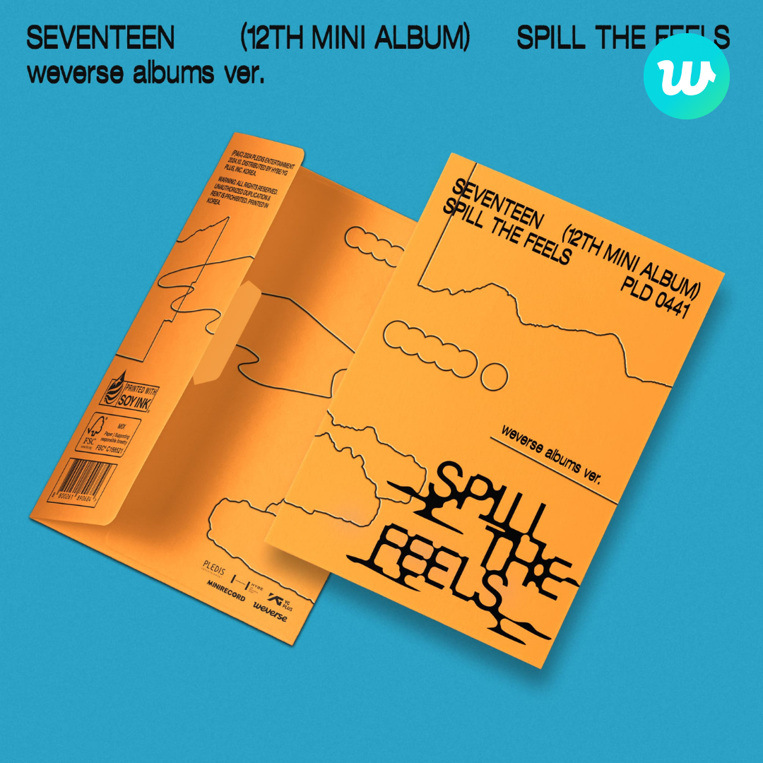 SEVENTEEN 12th Mini Album SPILL THE FEELS | Weverse Gift UK Kpop Shop