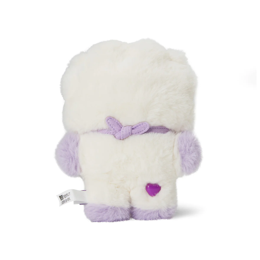 BT21 BABY RJ FLAT FUR STANDING DOLL PURPLE HEART EDITION