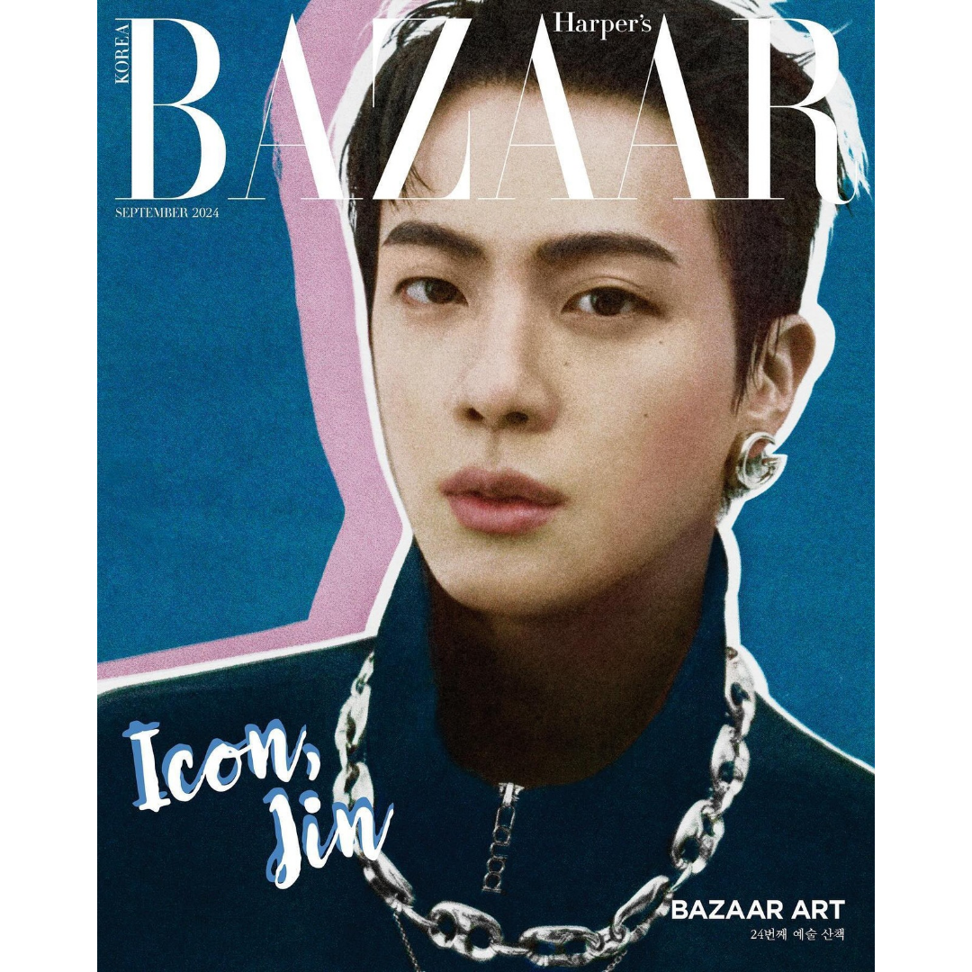 Jin (BTS) Harper's BAZAAR Korea Magazine September 2024 Issue Editio Volume UK Kpop Shop Europe