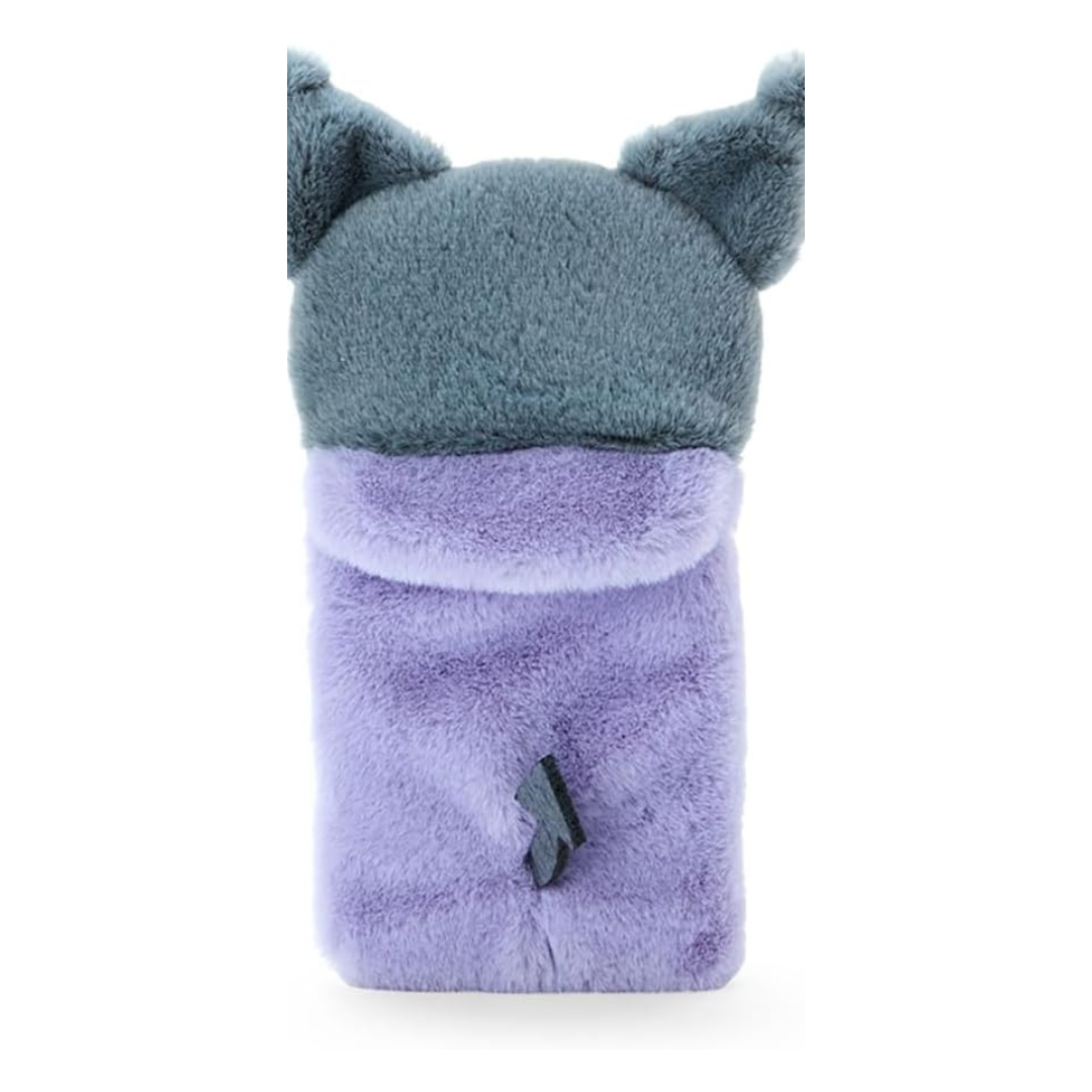 Sanrio Kuromi Fluffy Fabric Photocard Holder Keychain | UK Kpop Album Store