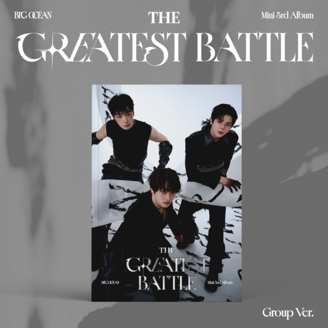 Free UK Shipping for K-pop Albums. Big Ocean [THE GREATEST BATTLE] (Group Ver.) Exclusive Special Edition with photocards. South Korean Parastar boy group.