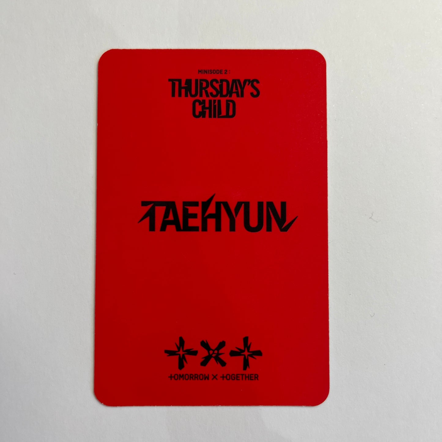 TXT minisode 2: Thursday's Child TAEHYUN Photocard