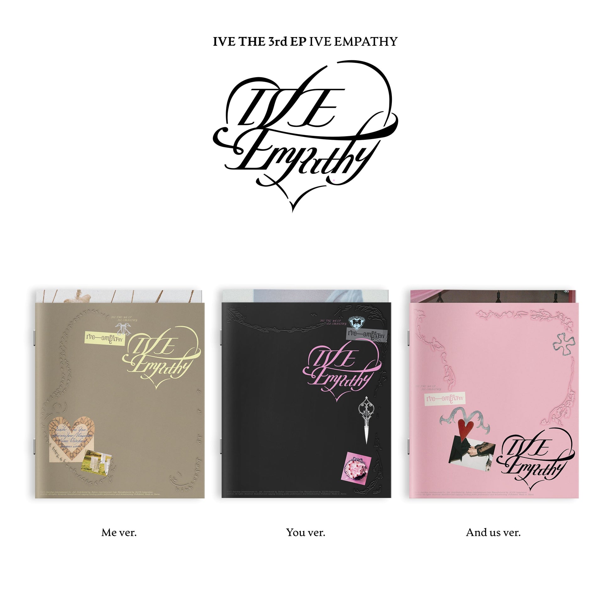 IVE [IVE EMPATHY] Me ver. / You ver. / And us ver. | UK Kpop Shop