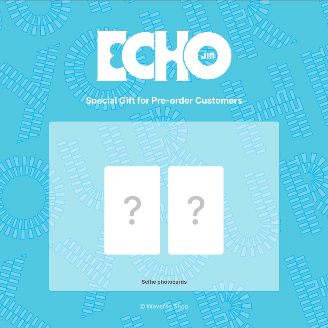 Jin Echo Weverse Gift Photocard | UK Kpop Shop | Free Shipping (BTS)