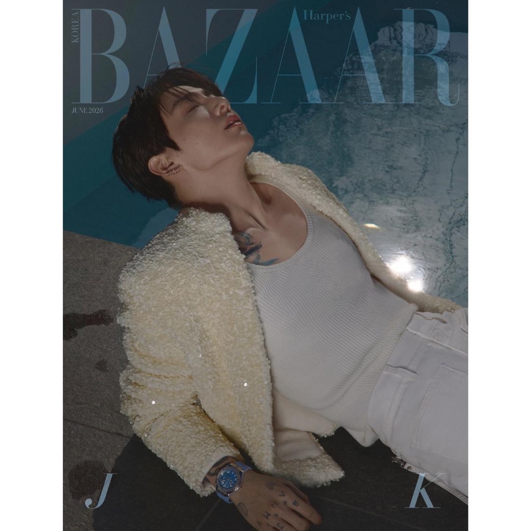 Jungkook BAZAAR Korea Magazine June 2026 Issue Pre-order. UK Kpop Shop. Tracked Shipping for K-pop Albums. Photocards & Korean merch for BTS ARMY kpop stans. chuchucherry kpop store.