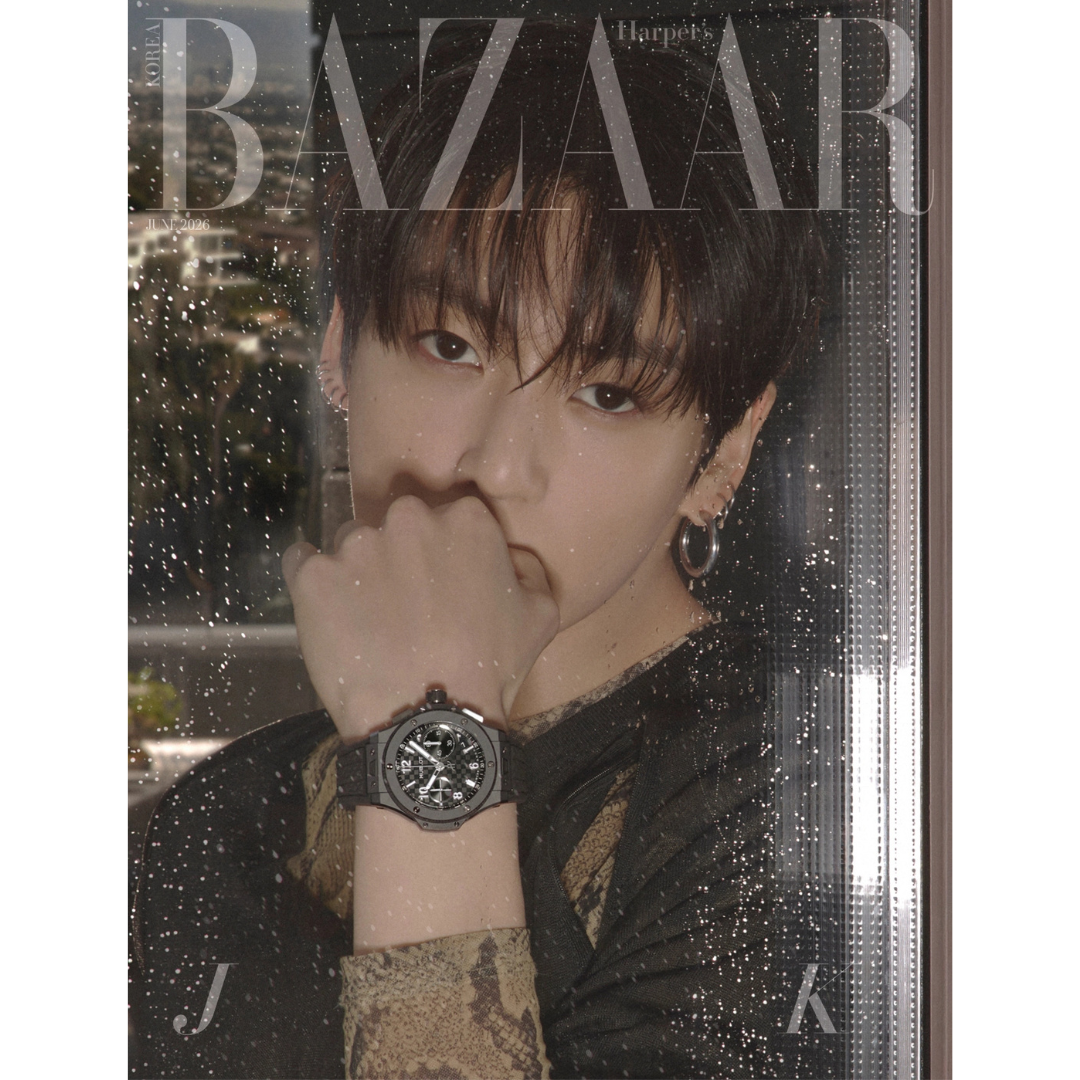 Jungkook BAZAAR Korea Magazine June 2026 Issue Pre-order. UK Kpop Shop. Tracked Shipping for K-pop Albums. Photocards & Korean merch for BTS ARMY kpop stans. chuchucherry kpop store.