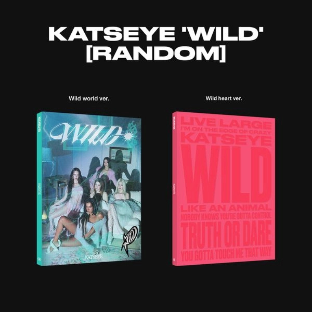 KATSEYE WILD International Retailer Exclusive ver. Wild WORLD ver. Album Pre-order. UK Kpop Shop CHUCHUCHERRY NABIITOPIA SOKOLLAB SOOJIB KSTARS LILAKSHOP & BBANGYA. K PLAYGROUND KPOP KORNER LONDON. MEMBERS PHOTOCARD POB member version. Lara, Megan, Yoonchae, Sophie, Daniela & Manon 5th Gen Girl Group.available with pick your bias photocard. International Retailer Exclusive comeback pobs for EYEKONS and k-pop stans. 