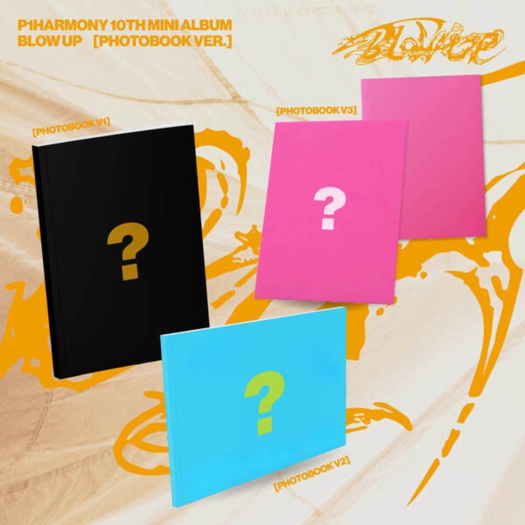 Pre-order P1Harmony 10th Mini Album BLOW UP Photobook from UK Kpop Shop CHUCHUCHERRY with Photocard POB. SOKOLLAB, SOOJIB, LILAKSHOP, NABIITOPIA, K PLAYGROUND & KPOP KORNER are kpop stores in the UK. Photocard sorting available for P1ECE and kpop stans. POB member preference. FNC Entertainment Korean boy group members Theo, Jiung, Intak, Soul, and Jongseob.