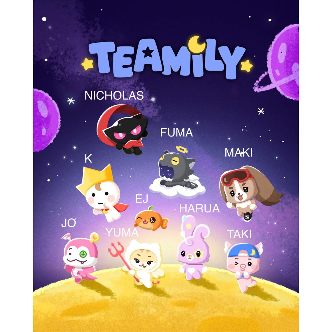 Pre-order &TEAM TEAMILY Plush Keyring fluffy plushie from UK Kpop Shop CHUCHUCHERRY. andTEAM character Keychain. SOKOLLAB, SOOJIB, LILAKSHOP, NABIITOPIA, COKODIVE, bbanga, KKYO, K PLAYGROUND & KPOP KORNER are all kpop stores in the UK. HYBE Korean boy group albums and photocards for LUNÉ and kpop stans. NICHOLAS, YUMA, JO, MAKI, HARUA, K, FUMA, EJ & TAKI. EJEE, HOLON, MOCHAMARU, HUHHBU, MIEL, LEJO, HAPUA, TATTOMPOO & SCHAMMY.