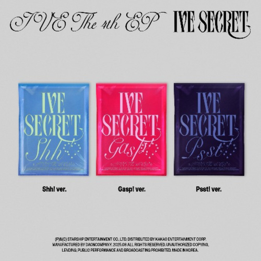 IVE SECRET Album UK Kpop Shop | with Apple Music Gift Photocard POB