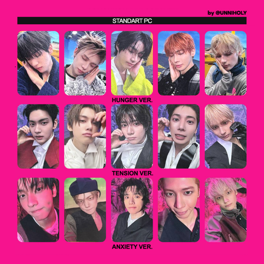 Photocards from TXT 7TH YEAR: A Moment of Stillness in the Thorns Album. Choose your bias member selfie PC. UK Kpop Shop CHUCHUCHERRY, NABIITOPIA, SOKOLLAB, SOOJIB, LILAKSHOP, K PLAYGROUND & KPOP KORNER LONDON. Photocard sorting available for MOA and kpop stans. POB member preference pick your photocard. TOMORROW X TOGETHER YEONJUN SOLO ALBUM NO LABELS: PART 02 ICE CREAM. HYBE Korean 4th Gen boy group members SOOBIN, YEONJUN, TAEHYUN, BEOMGYU & HUENINGKAI.