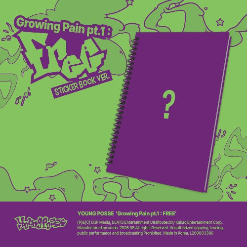 YOUNG POSSE EP [Growing Pain pt.1 : FREE] UK Kpop Shop Free Shipping