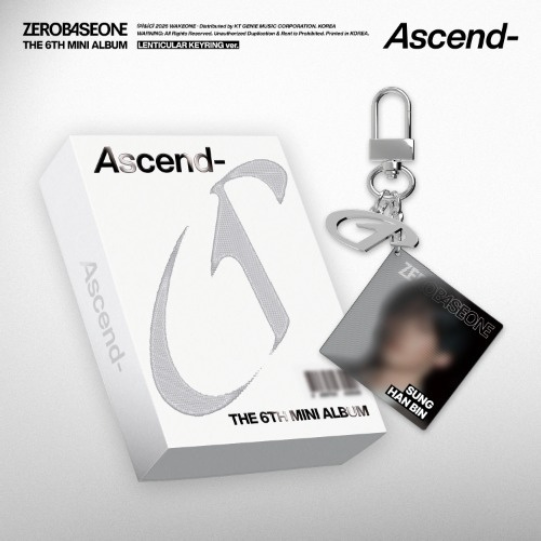 ZEROBASEONE Ascend- 6th Mini Album LENTICULAR KEYRING Ver UK Kpop Shop. ZEROBASEONE [Ascend-] (LENTICULAR KEYRING Ver.) Pre-order. UK Kpop Shop. Tracked Shipping for K-pop Albums. Photocards & Korean merch for ZB1 kpop stans ZEROSE.