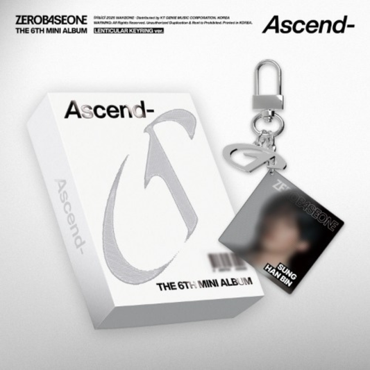 ZEROBASEONE Ascend- 6th Mini Album LENTICULAR KEYRING Ver UK Kpop Shop. ZEROBASEONE [Ascend-] (LENTICULAR KEYRING Ver.) Pre-order. UK Kpop Shop. Tracked Shipping for K-pop Albums. Photocards & Korean merch for ZB1 kpop stans ZEROSE.