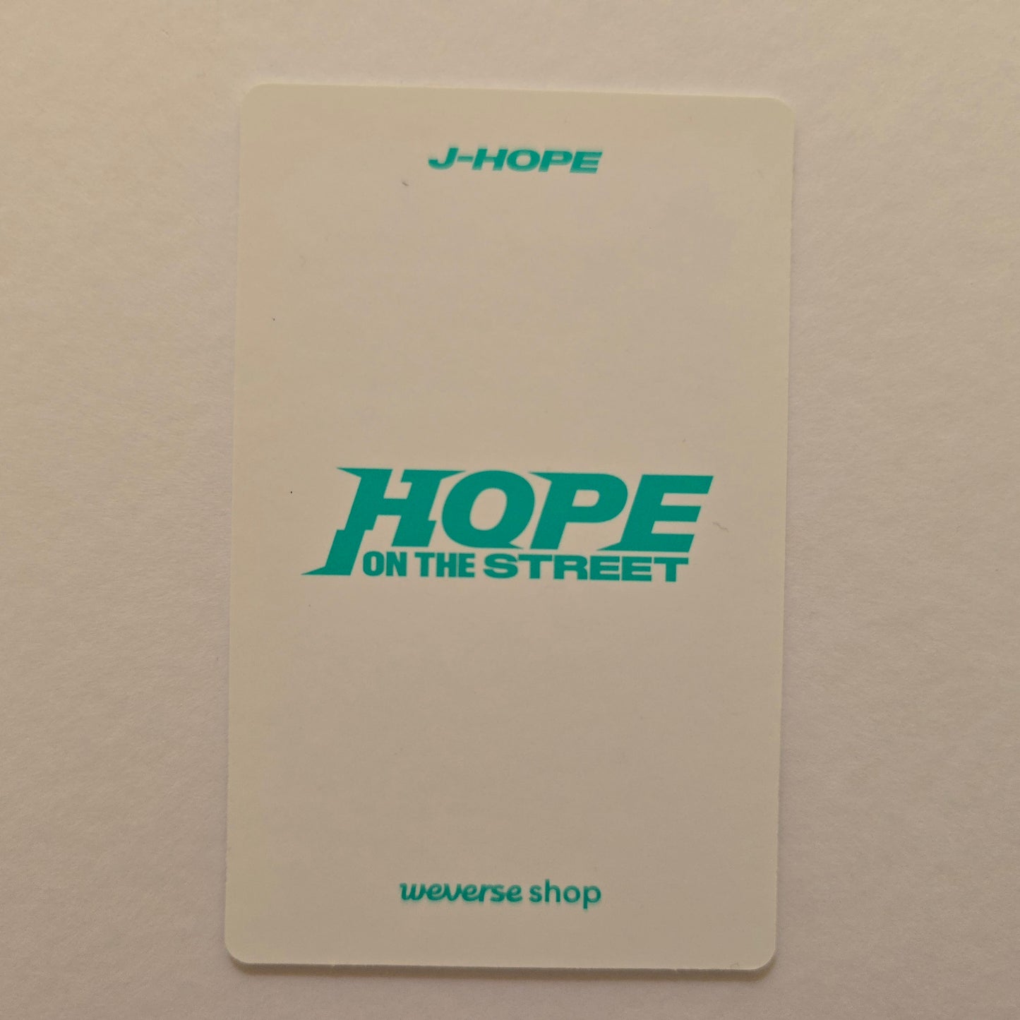 j-hope (BTS) HOPE ON THE STREET VOL.1 Weverse Gift PHOTOCARD