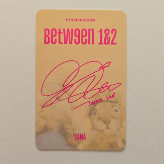 TWICE BETWEEN 1&2 SANA PHOTOCARD
