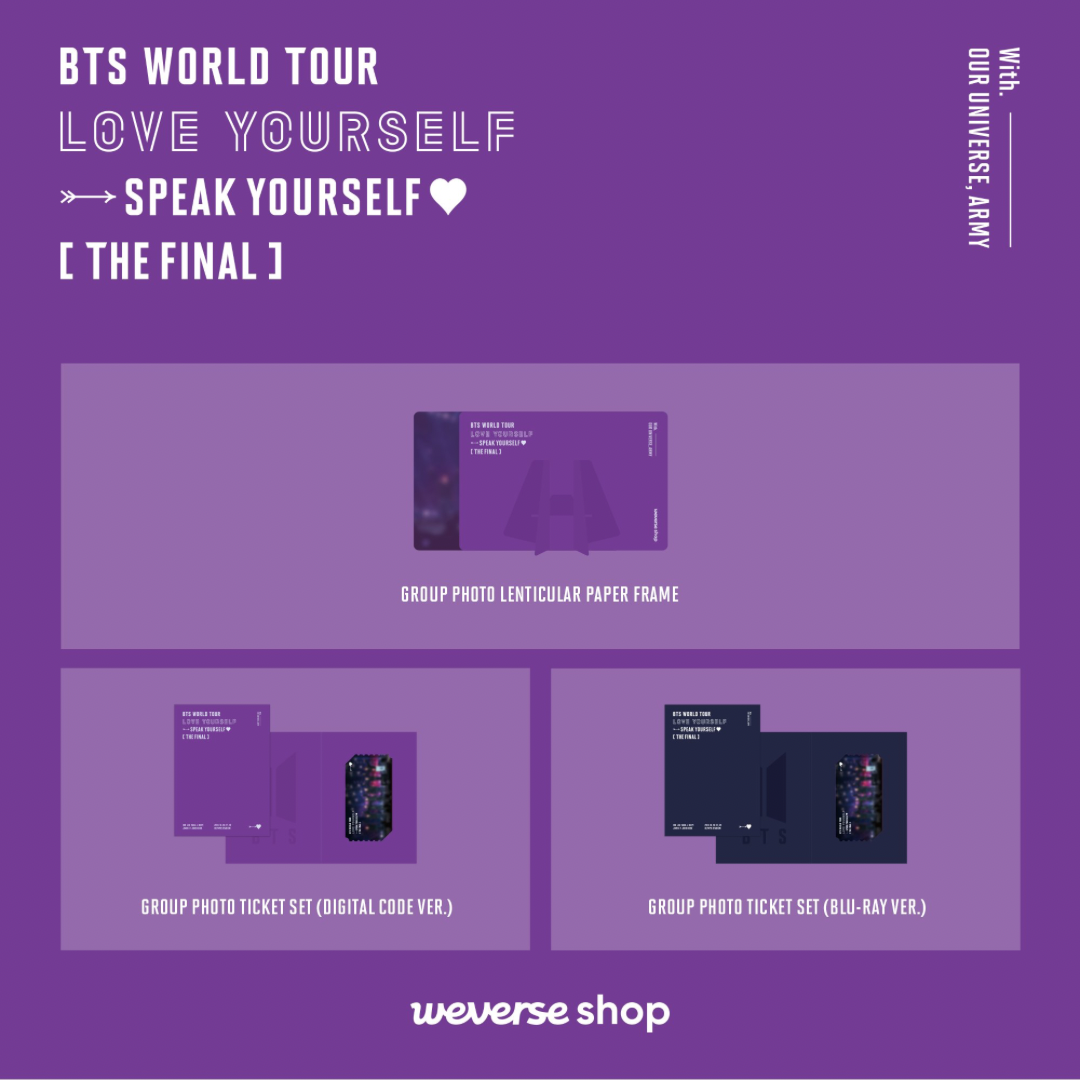 BTS LOVE YOURSELF : SPEAK YOURSELF [THE FINAL] DVD | UK FREE SHIPPING