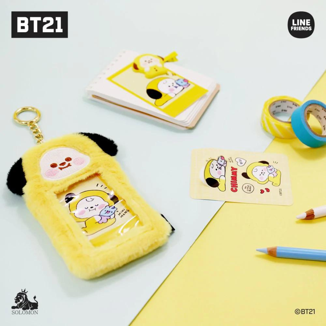 Official BT21 Photocard Holders for sale online at the best marketplace for kpop. Selling a huge collection of collect books binders & fluffy plush merchandise at the new Manchester UK kpop shop. Characters designed by BTS Suga Cooky Chimmy & Tata. Buy SOLOMON Collaboration manufactured from Line Friends Korea Japan.