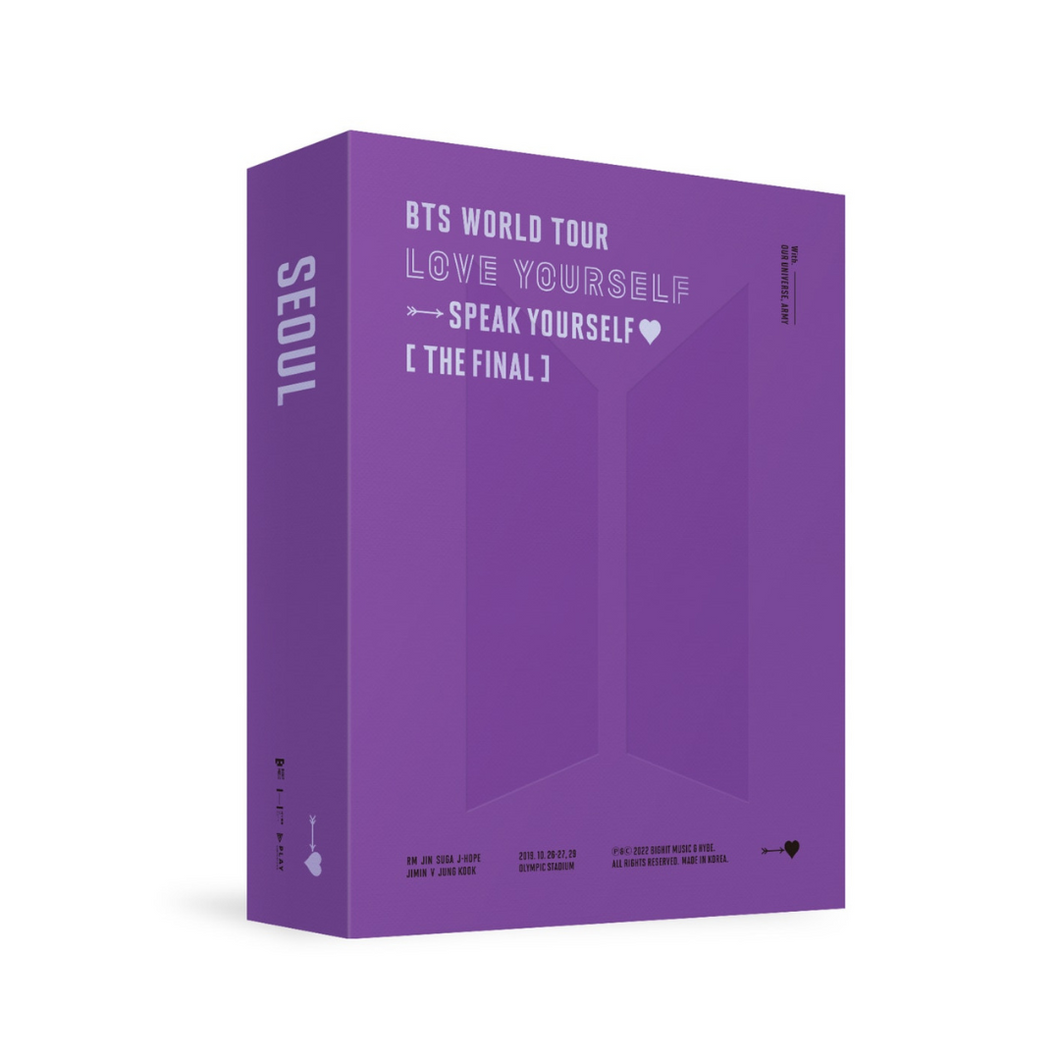 UK Free shipping for BTS LOVE YOURSELF : SPEAK YOURSELF [THE FINAL] DVD Blu-Ray DIGITAL CODE Pre-order. Photocards included! Selling a huge collection of kpop albums & official merch at the best online kpop store marketplace in Manchester UK Europe. Tomorrow X Together.