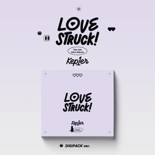Load image into Gallery viewer, UK Free Tracked Shipping for Kep1er LOVESTRUCK! (DIGIPACK Ver.) 4th Mini Album with pre-order benefit POB photocard for sale. Buy from a huge collection of official merch at the best online kpop store marketplace in the UK. Buy BTS BT21 TWICE &amp; TXT at our k-pop shop. Tomorrow X Together. Hanteo &amp; Circle Korean charts.
