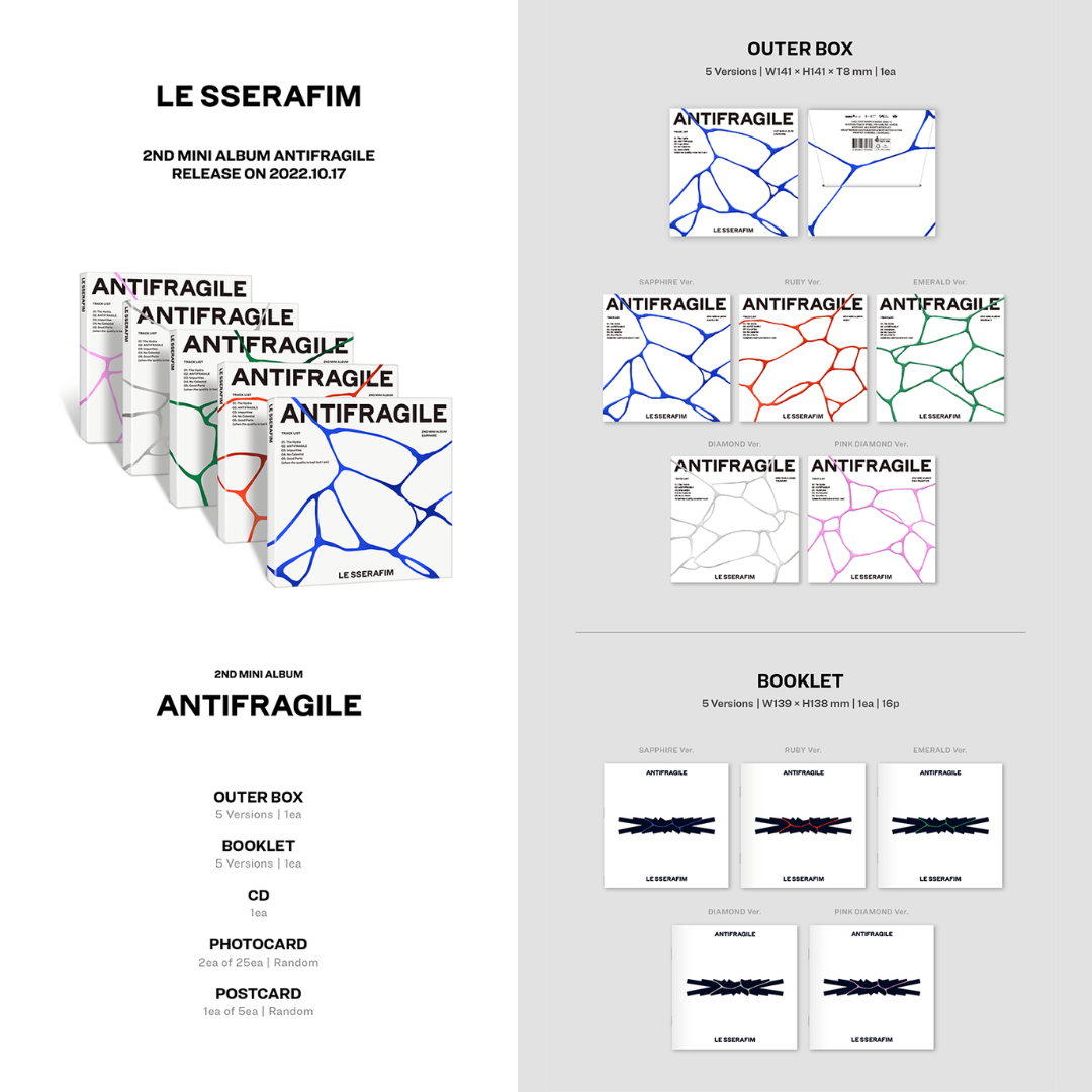 LE SSERAFIM [ANTIFRAGILE] | UK Kpop Album Store | FREE SHIPPING