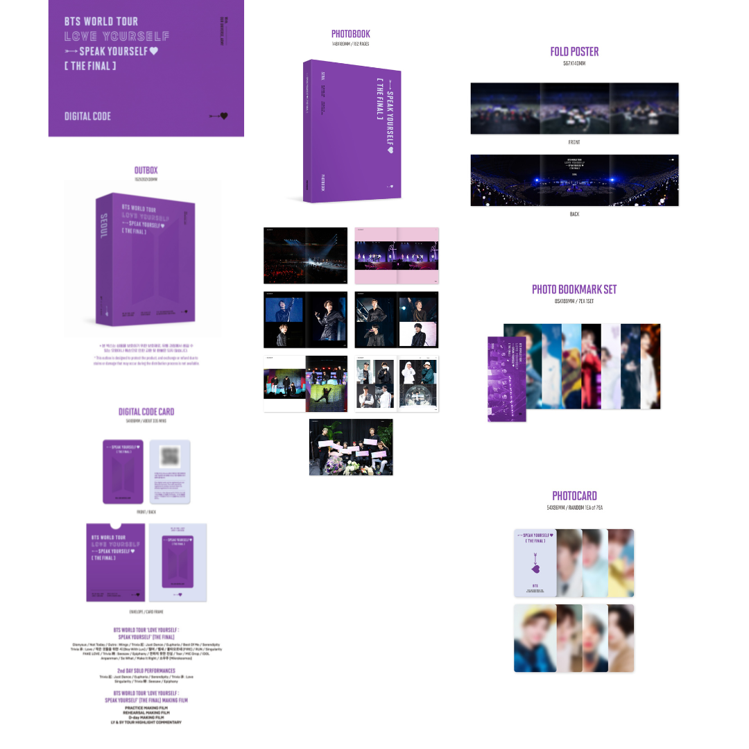 BTS LOVE YOURSELF SPEAK YOURSELF THE FINAL DIGITAL CODE | UK Kpop BTS LOVE YOURSELF SPEAK YOURSELF THE FINAL DIGITAL CODE | UK Kpop