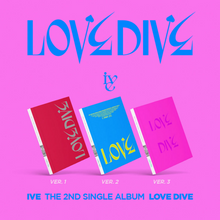 Load image into Gallery viewer, IVE LOVE DIVE 2nd Single Kpop Album 3 versions
