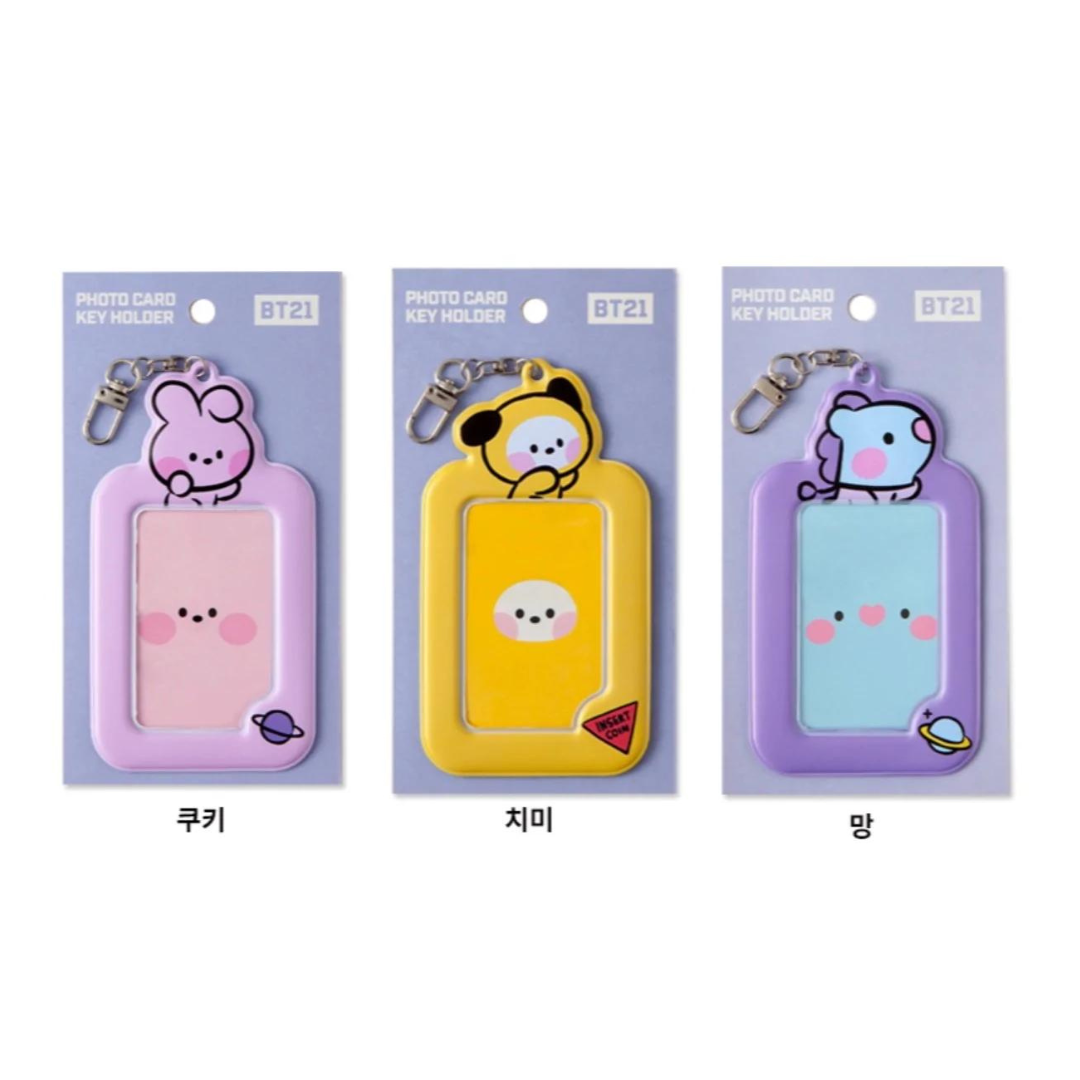 BT21 Minini Photocard Holder Keychain | UK Kpop Album Store