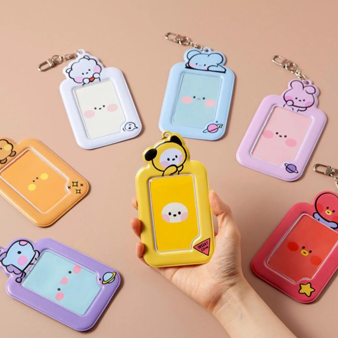 BT21 Minini Photocard Holder Keychain | UK Kpop Album Store