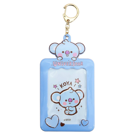 Official BT21 Koya Photocard Keychain Holder kpop album UK