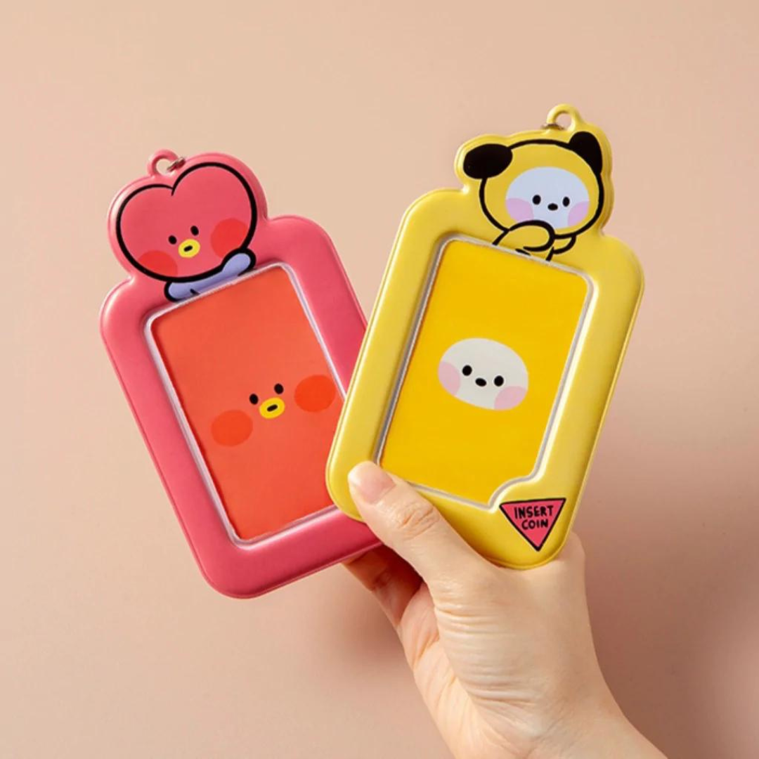 BT21 Minini Photocard Holder Keychain | UK Kpop Album Store