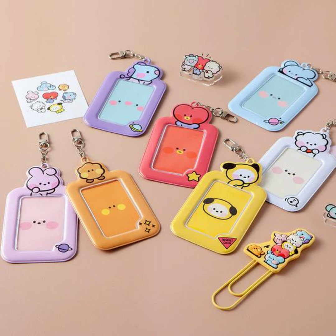 BT21 Minini Photocard Holder Keychain | UK Kpop Album Store